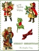 Santa Patriotic Clipart Image