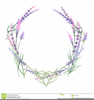 Lavender Wreath Drawing Image