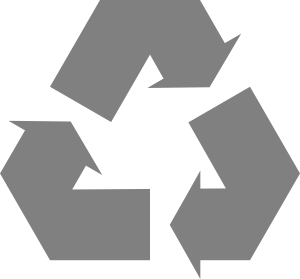 Simple Recycle Icon Arrows Clip Art