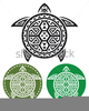 Turtle Hibiscus Clipart Image