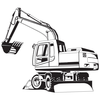 Heavy Excavator Clipart Image