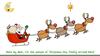 Santa Working Out Clipart Image