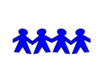 Blue Stick People Image