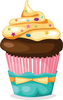 Vanilla Cupcake Clipart Image