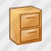 Icon File Cabinet Closed 1 Image