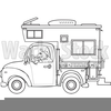 Truck Camper Clipart Image