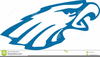 Eagle With Football Clipart Image