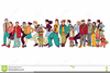 Clipart Of Children Standing In A Line Image