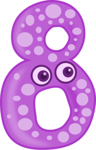 Animal Number Eight Clip Art