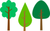 Summer Trees Clip Art