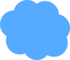 Blue Cloud Clip Art