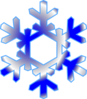 Blue Snow Flake Clip Art