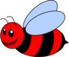 Red Bee Clip Art