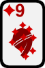 Nine Of Diamonds Clip Art