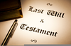 Last Will And Testament Clipart Image