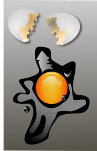 Broken Egg With Shells Clip Art