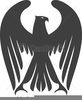 Eagle Black And White Clipart Image