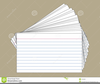 Index Card Clipart Image