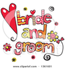 Bride And Groom Ball And Chain Clipart Image