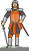 Ancient Chinese Warrior Clipart Image