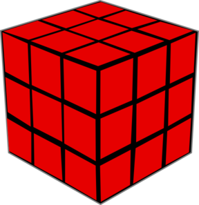 Olap Red Cube Clip Art