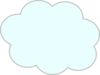 Blue Cloud 1 Clip Art