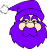 Purple Santa Clip Art