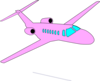 Pink Plane Clip Art