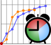 Grid-clock Clip Art