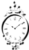 Antique Wall Clock Clip Art