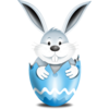 Bunny In Egg Blue 2 Image