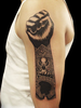 Black Power Tattoos Image