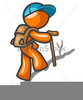 Animated Hiker Clipart Image