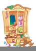 Closet Overflowing Clipart Image