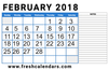 Professional February Calendar With Notes Layout Image