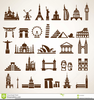 World Landmarks Clipart Image