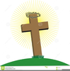Cross With Thorns Clipart Image