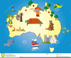 Australian Map In Clipart Image