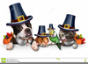 Cute Pet Thanksgiving Clipart Image