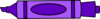 Dark Purple Marker, Uncapped Clip Art