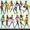 People Shopping Clipart Image