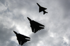 F-14b  Tomcats  Assigned To The  Jolly Rogers  Of Fighter Squadron One Zero Three (vf-103) Fly In Formation With A Mig-21  Fishbed  Assigned To The Croat Air Force. Image