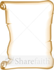 Blank Bulletin Scroll Clipart Image