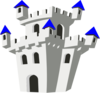 Blue Castle Clip Art