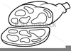 Ham Clipart Black And White Image