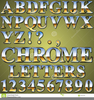 Steel Letter Alphabet Clipart Image