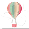 Hot Air Balloon Basket Clipart Image