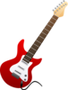 Electric Guitar Red Image