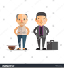 Rich Man Poor Man Clipart Image