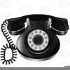 Rotary Dial Phone Clipart Image